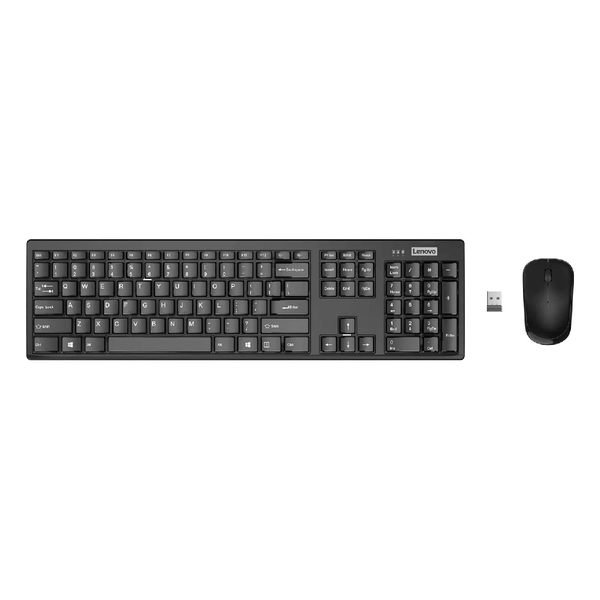 Lenovo 100 Wireless Keyboard And Mouse Combo - Black