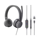 Lenovo Go Wired ANC Headset High-Quality Audio Drivers, Active & Environmental Noise Cancellation (ANC & ENC) - GXD1C99243 - Grey