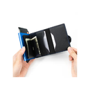 Levelo Cache Genuine Leather Wallet - Black