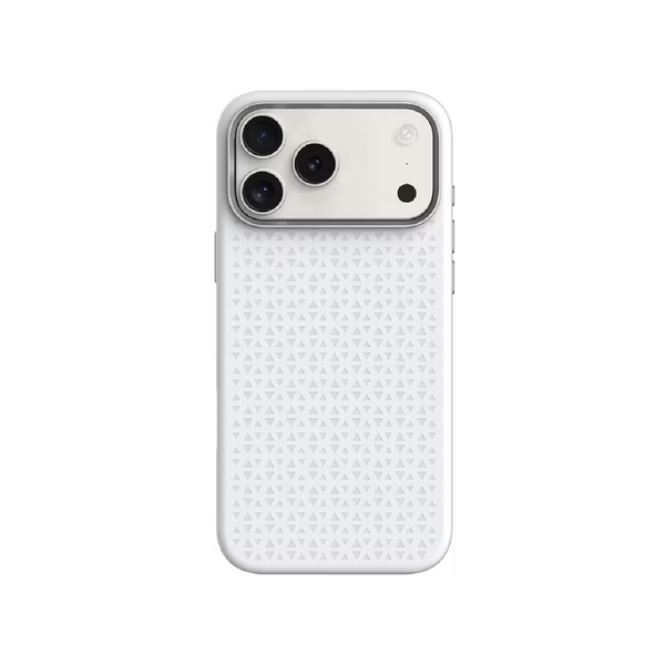 Levelo Case For iPhone 17 Pro, Flora MagSafe Liquid Silicone Case - White