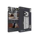 Levelo Case For iPhone 17 Pro, Magnetic Strap Stand - Black/Silver