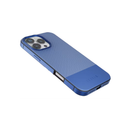 Levelo Cuir For iPhone 16 Pro Max Two Tone Leather Case  - Blue