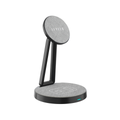 Levelo Dualflow 2 In 1 Magnetic Wireless Charging Stand 15W - Black