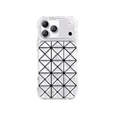 Levelo For iPhone 17 Pro Hexa 3D Geometric Case - Silver
