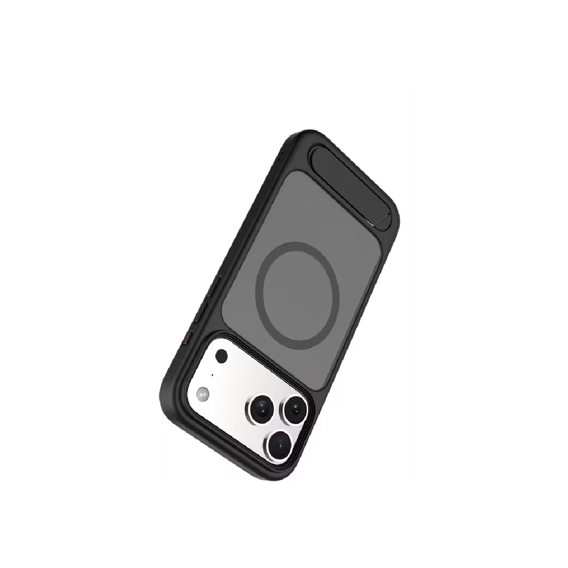 Levelo Matteo For iPhone 17 Pro Max Hybrid Kickstand Case - Black