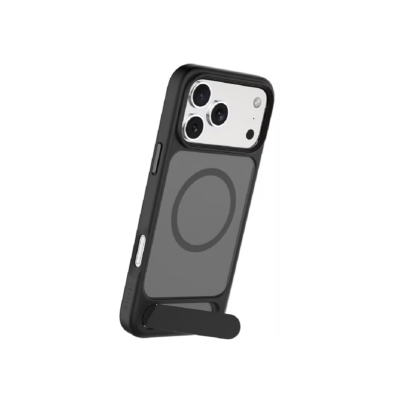 Levelo Matteo For iPhone 17 Pro Max Hybrid Kickstand Case - Black