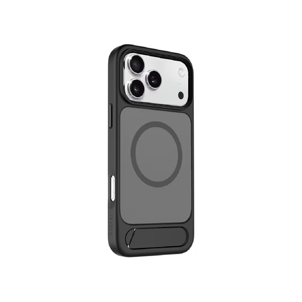 Levelo Matteo For iPhone 17 Pro Max Hybrid Kickstand Case - Black