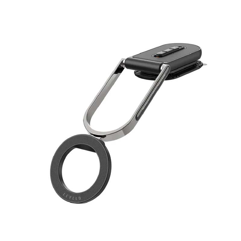 Levelo Nero MagSafe Car Holder & Selfie Stick - Black