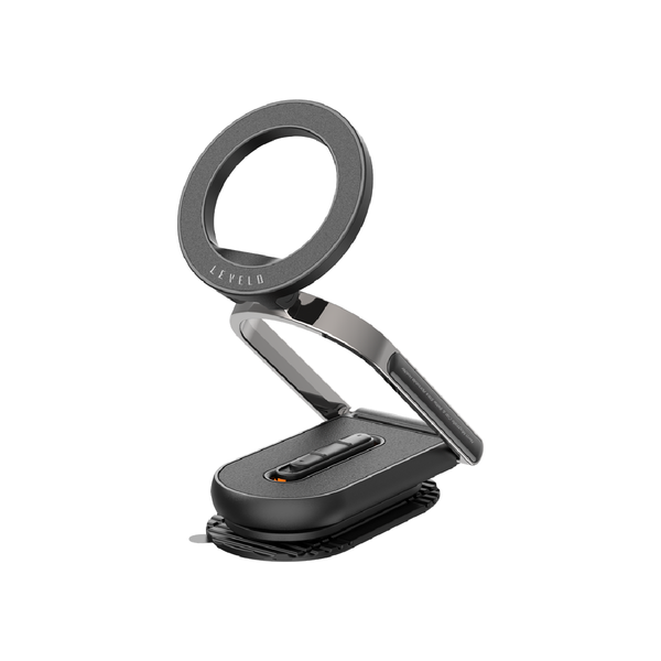 Levelo Nero MagSafe Car Holder & Selfie Stick - Black