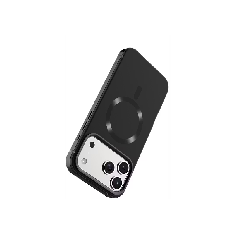 Levelo Opulis For iPhone 17 Pro Max MagSafe Frosted Case Liquid Silicone Comfort - Black
