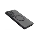 ليفيللو جراب سامسونج جلاكسي 25 ألترا فيا مات مع حامل حلقة - أسود 