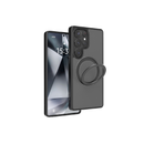 ليفيللو جراب سامسونج جلاكسي 25 ألترا فيا مات مع حامل حلقة - أسود 