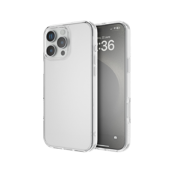 Levelo Clara Clear Case For iPhone 16 Pro, Clear View Technology - Clear