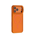 Levelo Cuir For iPhone 17 Pro MaxLeather Hybrid Case - Sunrise Orange
