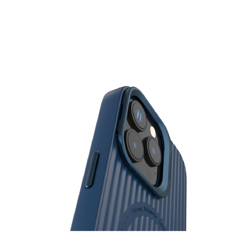 Levelo Livia TPU Silicone Case For iPhone 16 Pro Max - Blue