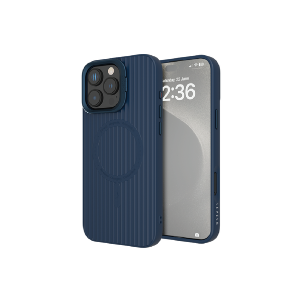 Levelo Livia TPU Silicone Case For iPhone 16 Pro Max - Blue