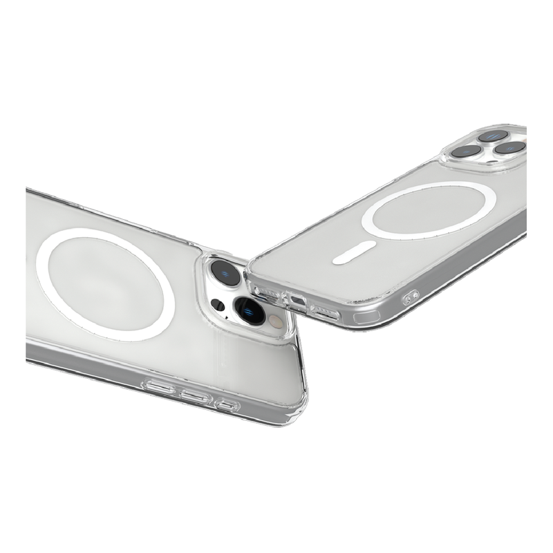 حافظة Levelo MagSafe Clara لجهاز iPhone 16 Pro، تقنية الرؤية الواضحة - شفافة