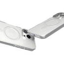 Levelo MagSafe Compatible Allure PC Hard  Case For Iphone 16 Pro, Ultra-Thin Design, Metal Camera Ring - Clear