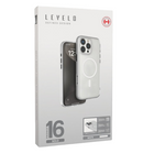 ليفيلو ماج سيف جراب لهاتف ايفون 16 برو ماكس - أبيض/شفاف 
