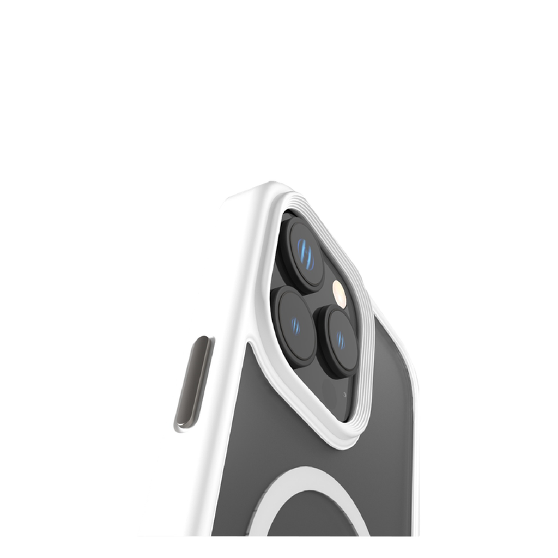 غطاء Levelo MagSafe Matte Solo لهاتف iPhone 16 Pro Max - أبيض