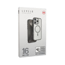 Levelo MagSafe Solo Case For Iphone 16 Pro, Clear View Technology, 3H Scratch Resistance - Grey/Clear