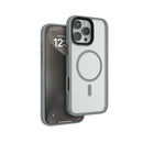 Levelo MagSafe Solo Case For Iphone 16 Pro, Clear View Technology, 3H Scratch Resistance - Grey/Clear