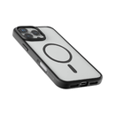 Levelo Magnet Solo Case For iPhone 16 Pro Max, Clearview Technology - Black/Clear