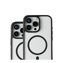 Levelo Magnet Solo Case For iPhone 16 Pro Max, Clearview Technology - Black/Clear