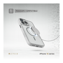 ليفيلو ماجينت سولو غطاء لهاتف ايفون 16 برو، تقنية كليرفيو، هيكل هجين - رمادي/شفاف 