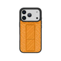 Levelo Morphix Cuero Gripstand Case For Iphone 17 Pro - Sunrise Orange