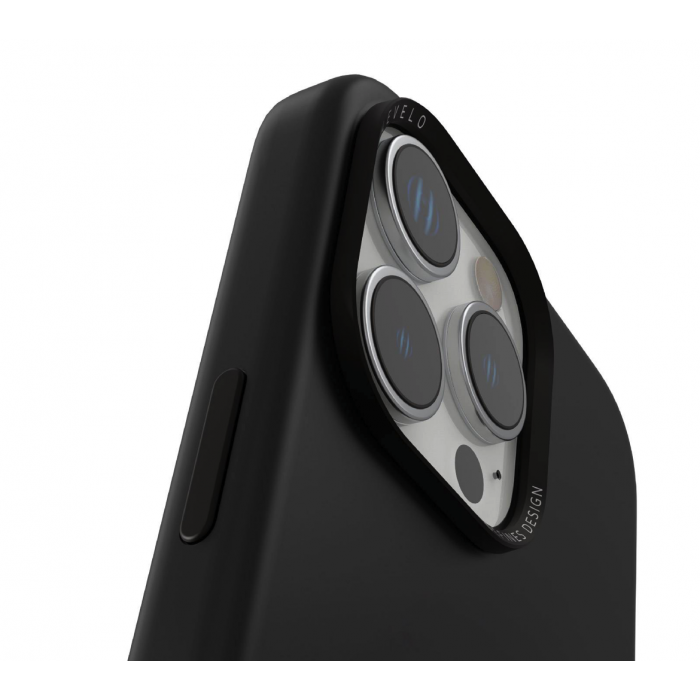 Levelo lris MagSafe Liquid Silicone Case For iphone 16 Pro Max - Black