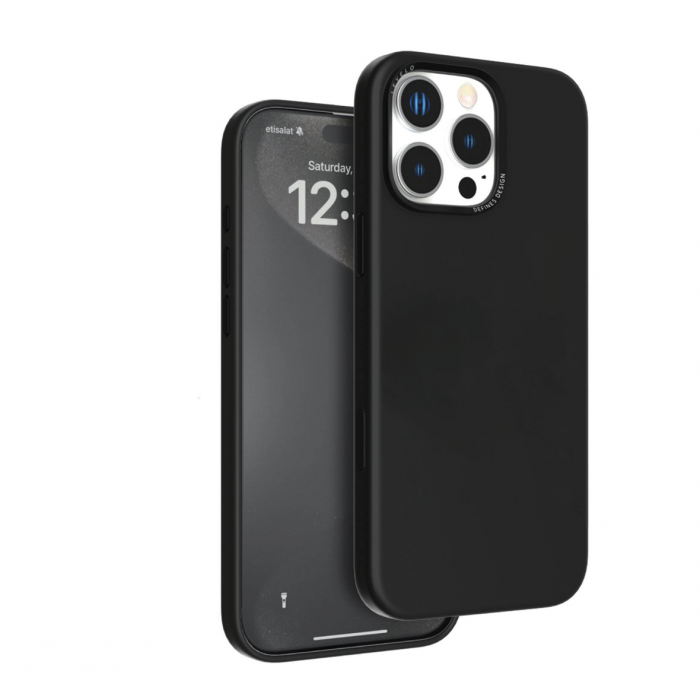 Levelo lris MagSafe Liquid Silicone Case For iphone 16 Pro Max - Black