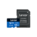 Lexar 128GB High-Performance 633x microSDHC/ microSDXC UHS-I Card Series - Blue