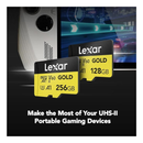 Lexar 128G Professional microSDXC UHS-II Card - Gold
