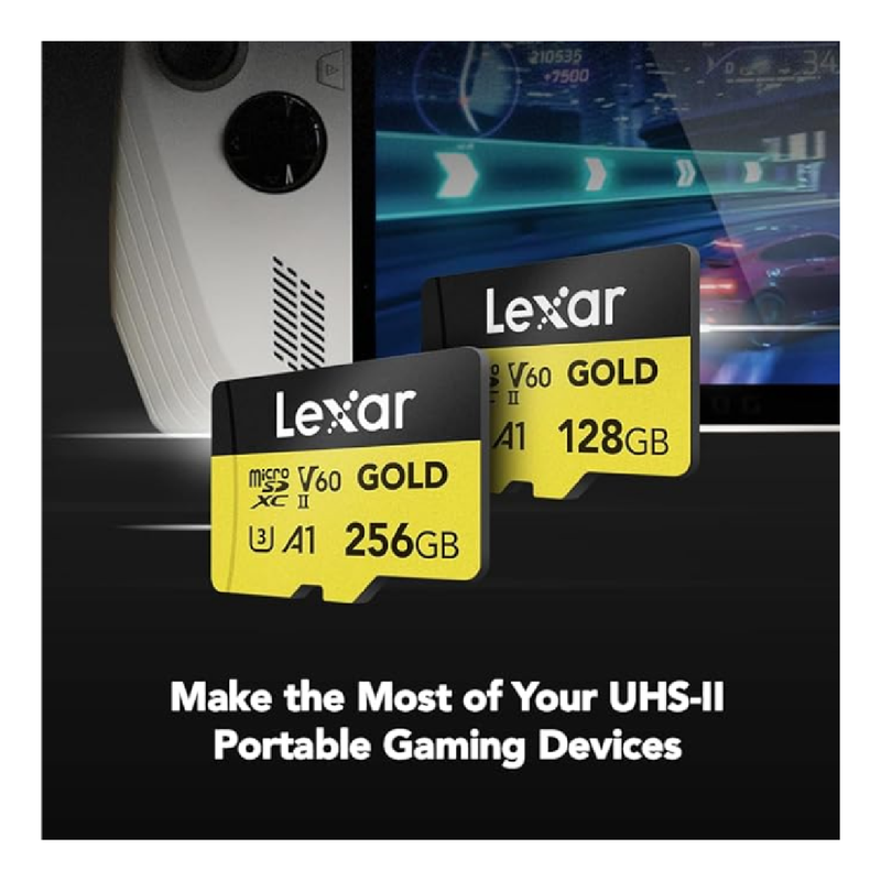 Lexar 128G Professional microSDXC UHS-II Card - Gold