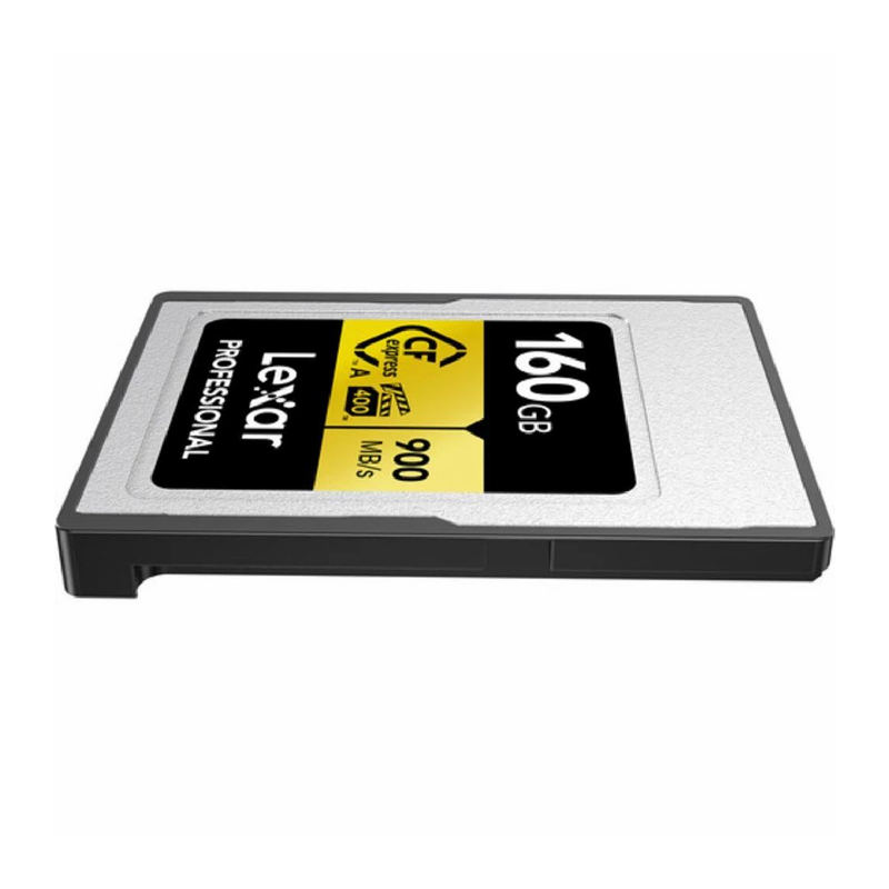 ليكسار بطاقة ذاكرة بسعة 160 جيجابايت الاحترافية CFexpress 2.0 من النوع B - ذهبي