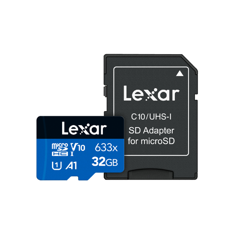 Lexar 32GB High-Performance 633x microSDHC™/ microSDXC™ UHS-I Card Series - Blue