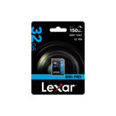 ليكسر 32 جيجا بطاقة ذاكرة 32GB -800xPro SDHC-UHS-1- بلو سيروس 150MBs - LSD0800P032G - BNNNG