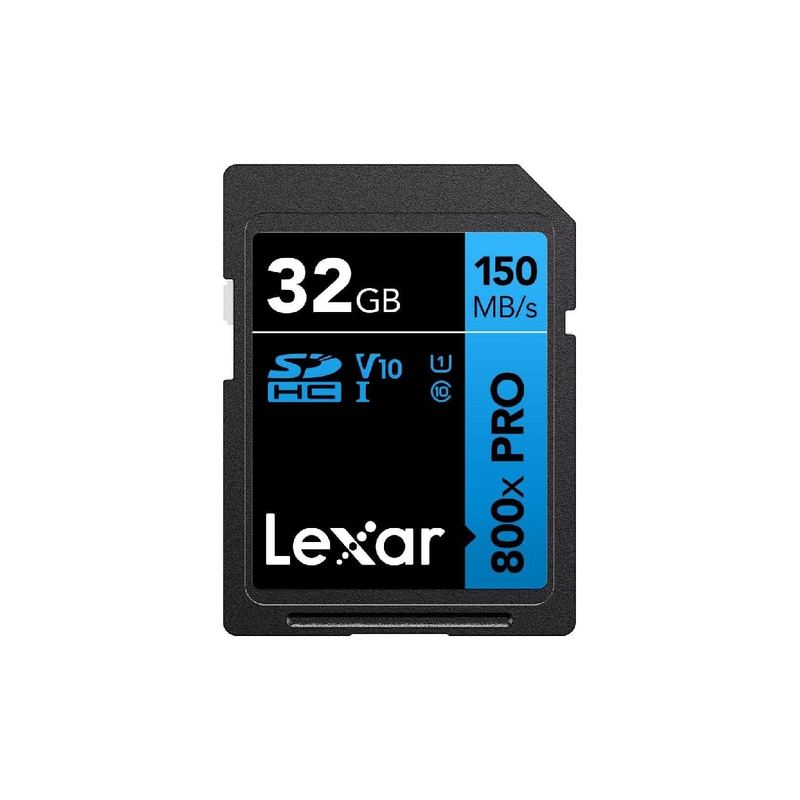 Lexar 32GB - 800xPro SDHC-UHS-1-Blue Series 150MBs - LSD0800P032G - BNNNG