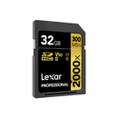 Lexar 32GB Professional 2000x UHS-II SDHC Memory Card - Black