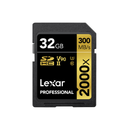 Lexar 32GB Professional 2000x UHS-II SDHC Memory Card - Black
