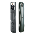 Lezn I7 Cat Eye Smart Lock With Fingerprint and Password Key Emergency Card - Gray
