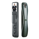 Lezn I7 Cat Eye Smart Lock With Fingerprint and Password Key Emergency Card - Gray