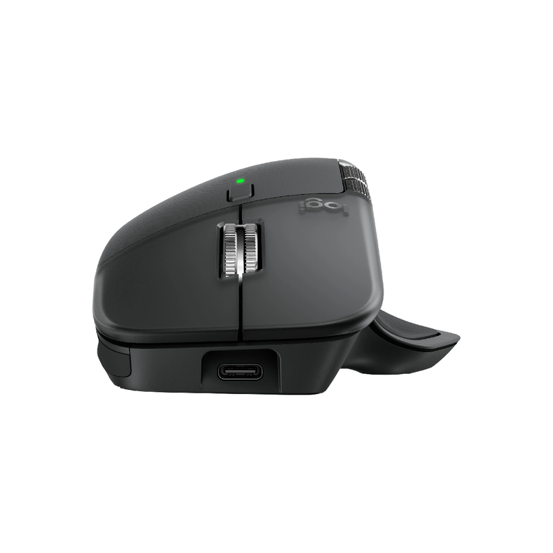 Logitech MX Master 4 Ergonomic Wireless Mouse, Precision & Comfort - Black