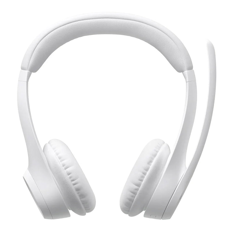 Logitech Zone 300 Wireless Bluetooth Headset With Noise-Cancelling Microphone - 981-001417 - White