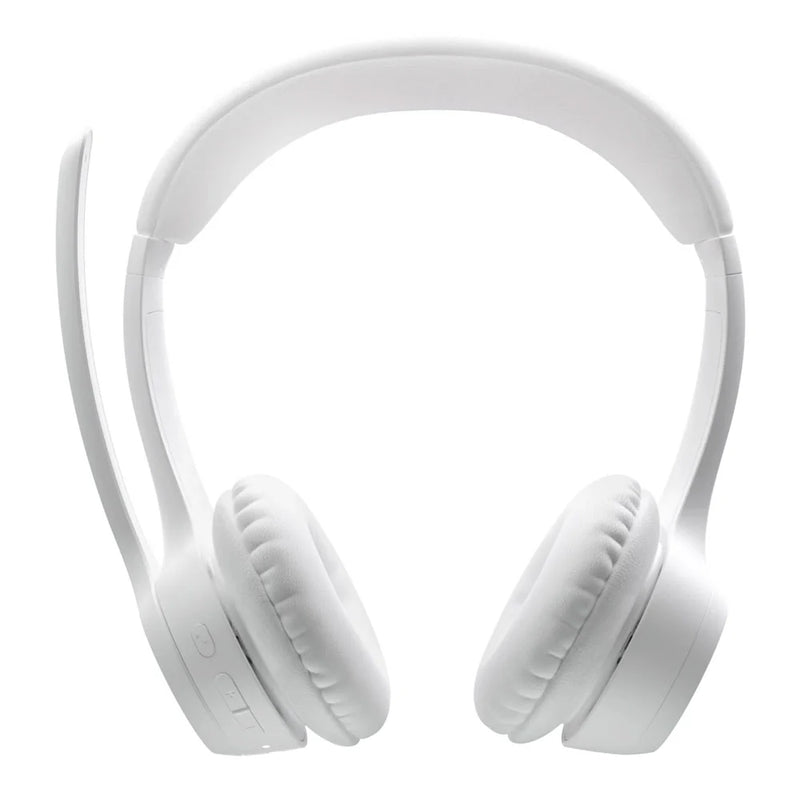 Logitech Zone 300 Wireless Bluetooth Headset With Noise-Cancelling Microphone - 981-001417 - White