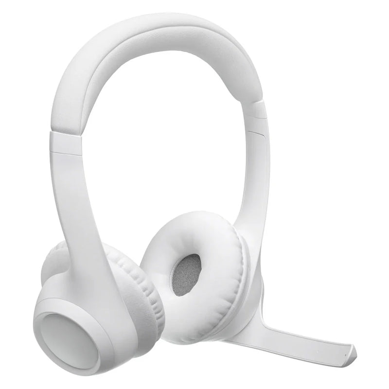 Logitech Zone 300 Wireless Bluetooth Headset With Noise-Cancelling Microphone - 981-001417 - White