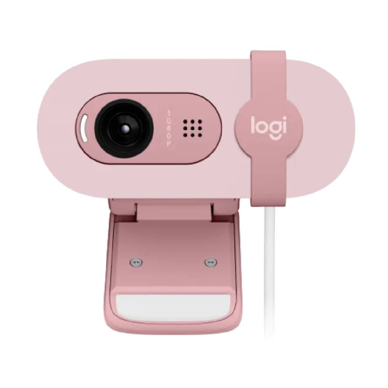 Logitech Brio 100 Full HD 1080p Webcam With Auto-Light Balance, Integrated Privacy Shutter, and Built-in Mic