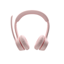 Logitech Zone 300 Wireless Bluetooth Headset With Noise-Cancelling Microphone - 981-001412 - Pink