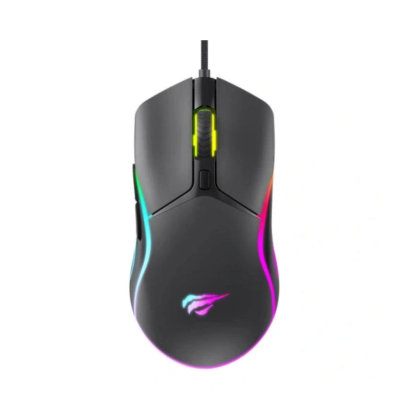 MORESHOPPING - Havit Wired gaming mouse USB 7200 DPI RGB HV-MS1029 - Black
